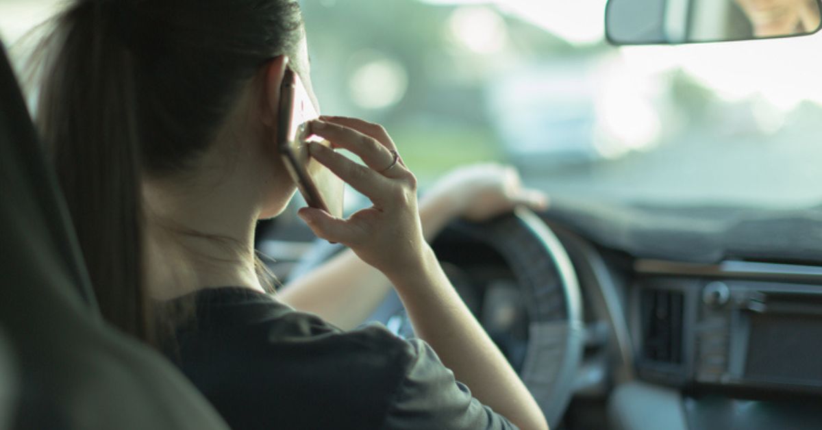 teen driver on phone